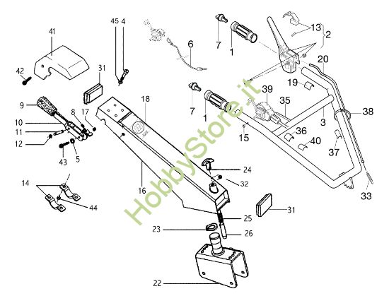 Picture of Stegole e comandi 106 (EN 709) Motozappa