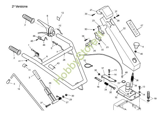 Picture of Stegola e comandi 115 (Fino/Until 2011) Motozappa
