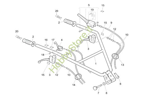Picture of Comandi manubrio 162 (EN 709) Motozappa