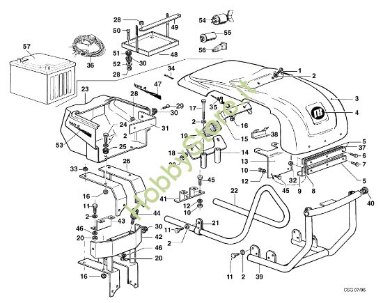 Picture of Cofano in termoformatura KAM 4 (Fino/Until 2012) Motocoltivatore