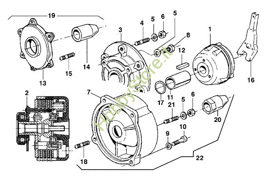 Picture of Frizione KAM 4 (Fino/Until 2012) Motocoltivatore