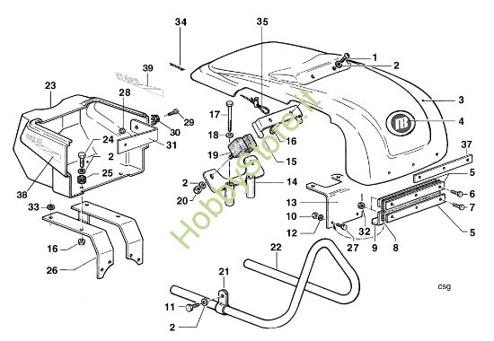 Picture of Cofano in termoformatura MAK 16 (Fino/Until 2012) Motocoltivatore