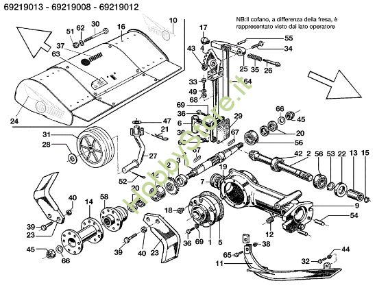 Picture of Fresa 69219013/69219008/69219012 MAK 16 (Fino/Until 2012) Motocoltivatore