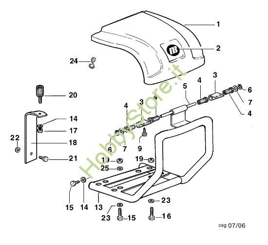Picture of Cofano BRIK 3 (Fino/Until 2012) Motocoltivatore