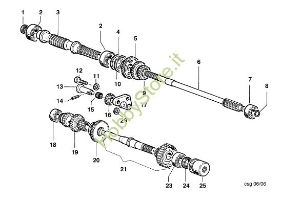 Picture of Ingranaggi (Cambio) FC 20 L (Fino/Until 2009) Falciatrice