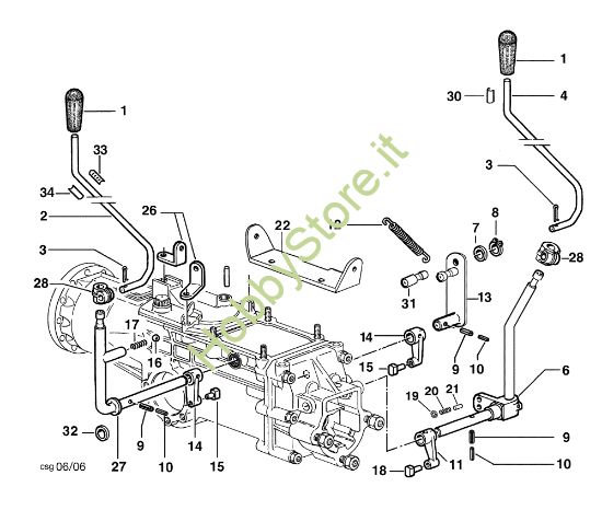Picture of Comandi interni FC 20 L (Fino/Until 2009) Falciatrice
