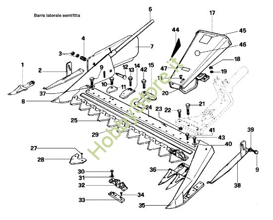 Picture of Barra falciante semifitta FC 20 L (Fino/Until 2009) Falciatrice