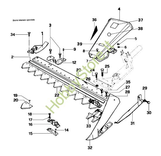 Picture of Barra falciante speciale FC 20 L (Fino/Until 2009) Falciatrice