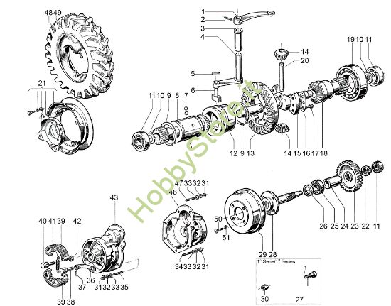 Picture of Ponte, freni e ruote MAK 18 Motocoltivatore