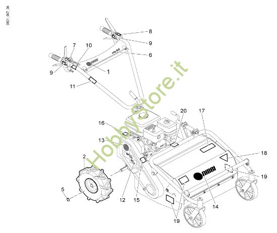 Picture of Ruota motrice - Kit targhette NTS 50 Trinciasarmenti
