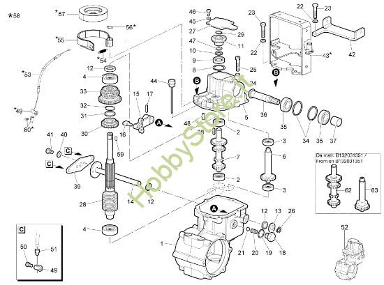 Picture of Ingranaggi del cambio - con freno da sn B133181826 NTS 65 Trinciasarmenti