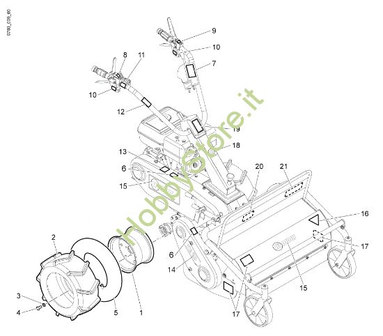 Picture of Ruota motrice - Kit targhette NTS 65 Trinciasarmenti