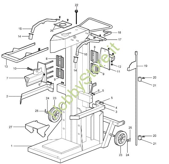 Picture of Basamento (1/2) SPLIT 110 PTO Spaccalegna