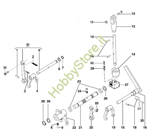 Picture of Comandi interni BRIK 1 (EN 709) Motocoltivatore