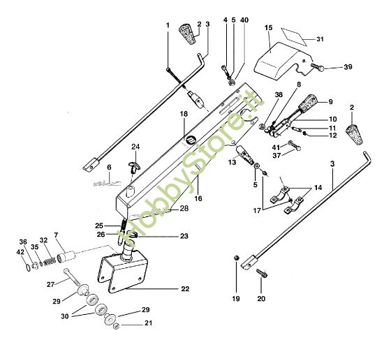 Picture of Piantone e stegole BRIK 3 (EN 709) Motocoltivatore