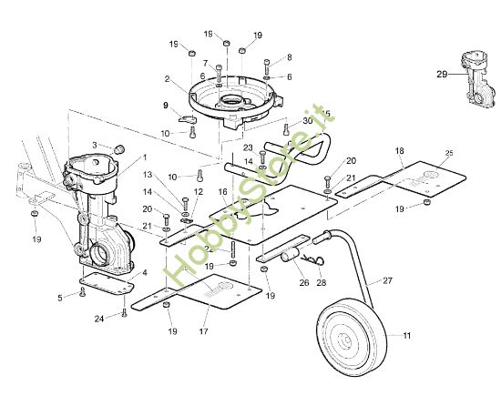 Picture of Scatola cambio 112 (EN 709) Motozappa