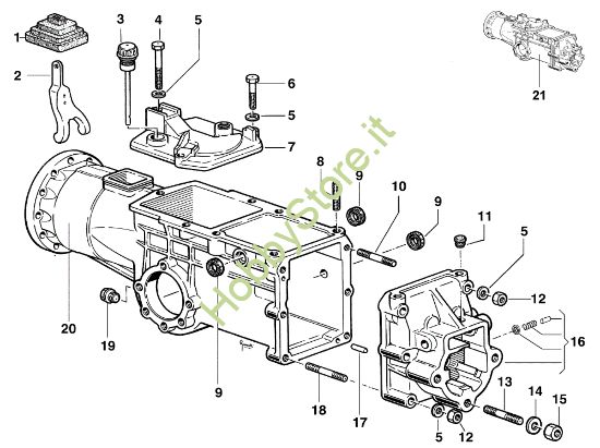 Picture of Scatola cambio KAM 5 JUNIOR (Solo per il mercato francese) Motocoltivatore