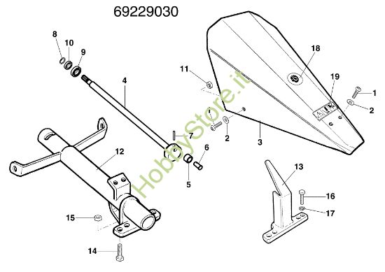 Picture of Movimento barra 69229030 BRIK 1 EMAK (EN 709) Motocoltivatore