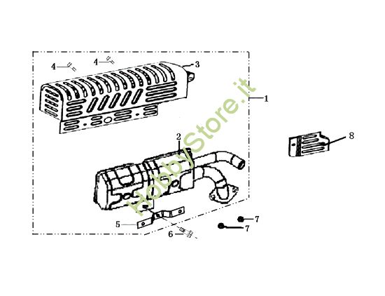 Picture of Marmitta BRIK 1 EMAK (EN 709) Motocoltivatore