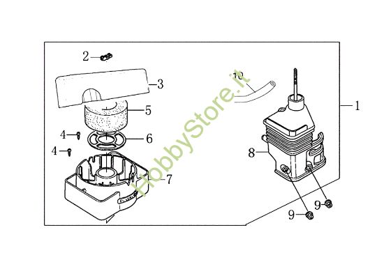 Picture of Filtro aria BRIK 1 EMAK (EN 709) Motocoltivatore