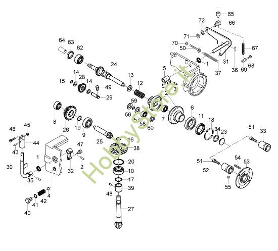 Picture of Ingranaggi con P.D.F. 115 (EN 709) (K800 H - SN T210) Motozappa