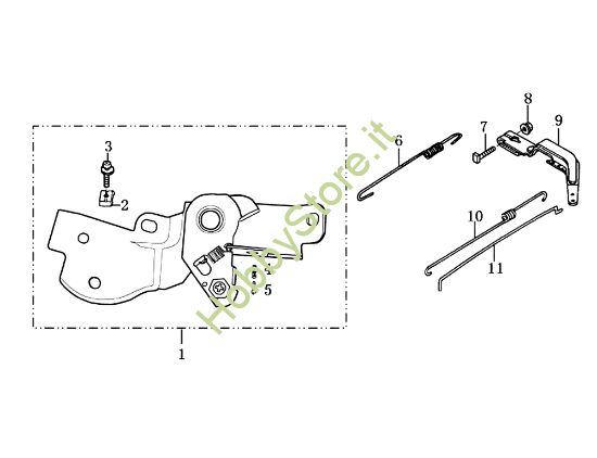 Picture of Leve di controllo 115 (EN 709) (K800 H - SN T210) Motozappa