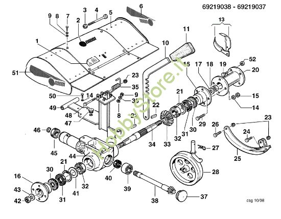 Picture of Fresa con quickfit 69219038/69219037 KAM 4 (EN 709) Motocoltivatore
