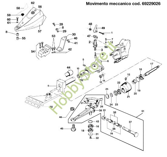 Picture of Movimento meccanico 69229026 KAM 4 (EN 709) Motocoltivatore