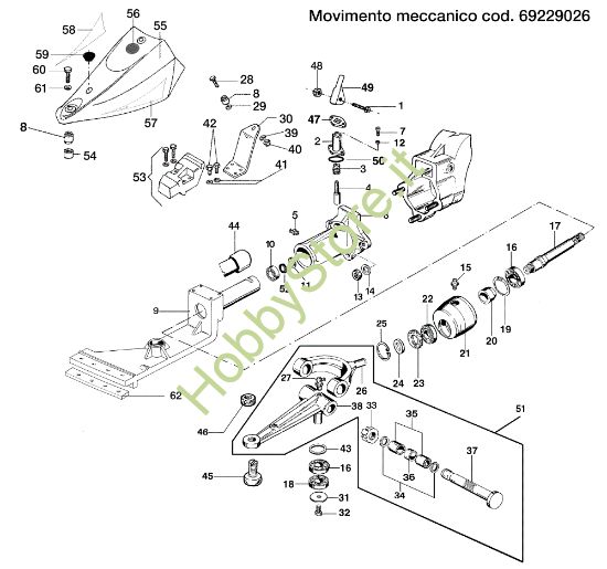 Picture of Movimento meccanico 69229026 KAM 5 (EN 709) Motocoltivatore