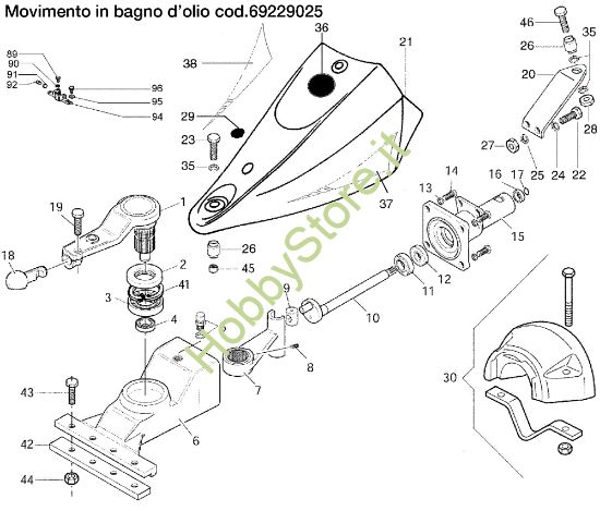 Picture of Movimento in bagno d'olio 69229025 KAM 5 (EN 709) Motocoltivatore