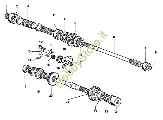 Picture of Ingranaggi (Cambio) KAM 5 HF (EN 709) Motocoltivatore