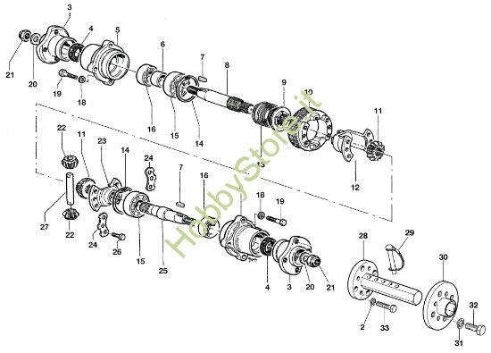 Picture of Ponte con differenziale KAM 5 HF (EN 709) Motocoltivatore