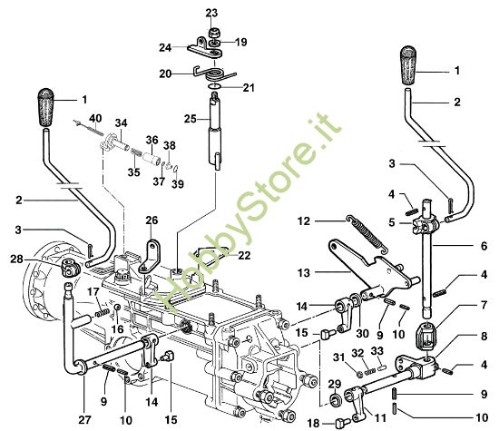 Picture of Comandi interni (fino a dicembre 2013) KAM 5 HF (EN 709) Motocoltivatore