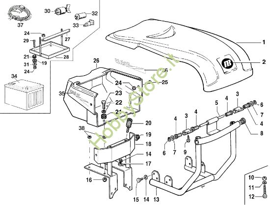 Picture of Cofano ad iniezione MAK 16 (EN 709) Motocoltivatore