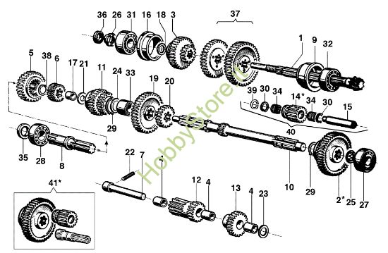 Picture of Ingranaggi (Cambio) MAK 16 (EN 709) Motocoltivatore