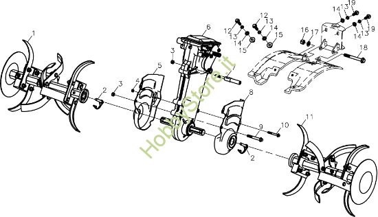 Picture of Telaio 104 (K800 HC) Motozappa