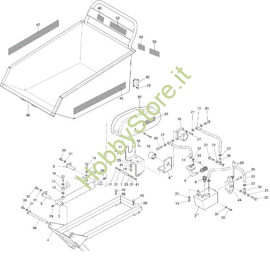 Picture of Impianto oleodinamico (Cassone dumper) NTR 1750 D Cat.2013 Transporter