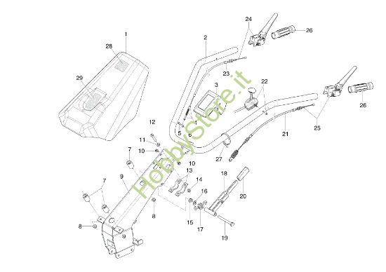 Picture of Piantone e stegole FC 110 (K700 H) Falciatrice