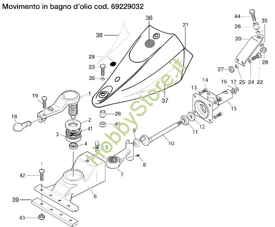 Picture of Movimento in bagno d'olio 69229032 FC 120 (K800 H) Falciatrice