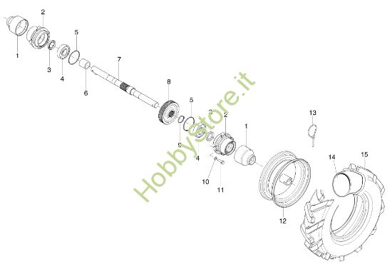 Picture of Ponte e ruote (fino 2019) BRIK 5 S Motocoltivatore