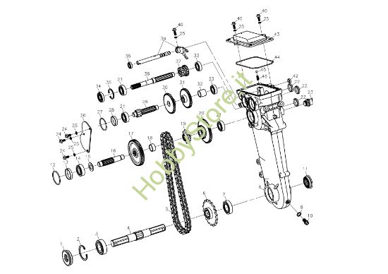 Picture of Ingranaggi (1/2) 104 S (K800 HC) Motozappa