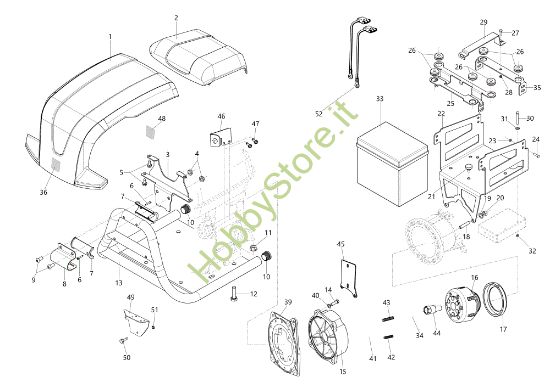 Picture of Cofano e frizione Diesel KAM 13 S Motocoltivatore