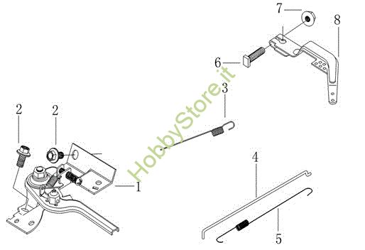 Picture of Leve di controllo 105 (K800 HC) Motozappa