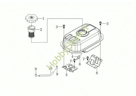 Picture of Serbatoio 105 S (K800 HC - EURO5) Motozappa