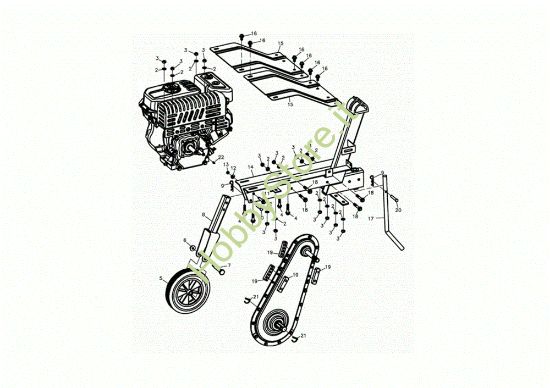 Picture of Telaio 095 S (K800 HT - EURO5) Motozappa