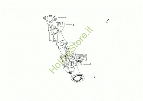 Picture of Carburatore 095 S (K800 HT - EURO5) Motozappa