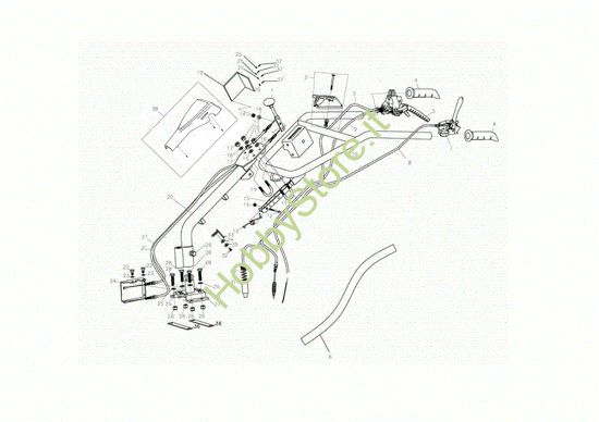 Picture of Manubrio 118 (K900 HR) - EURO5 Motozappa