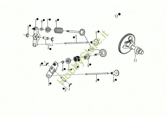 Picture of Valvola 118 (K900 HR) - EURO5 Motozappa