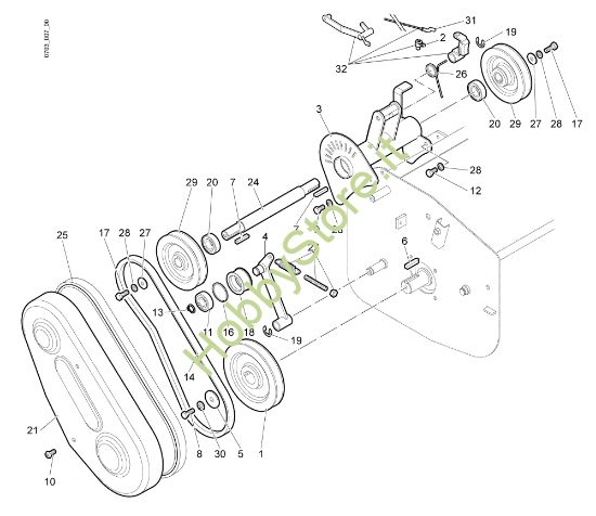 Picture of Trasmissione (2/2) NTS 65 (K1100 H) Trinciasarmenti