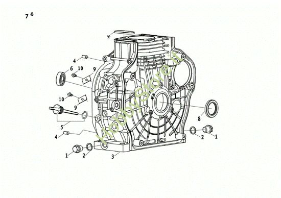 Picture of Basamento MOTORE K7000 HDR (EURO5) Motore